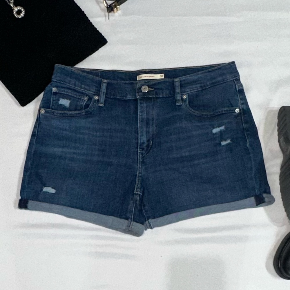 Levi's Blue Jean Shorts Classic Style